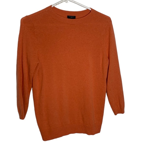 Talbots Sweaters - T15 TALBOTS PETITE ORANGE PULLOVER CREW NECK CASHMERE SWEATER MEDIUM